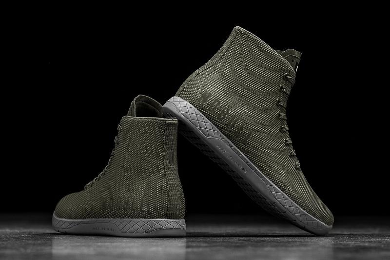 Grey Nobull High-Top Army Grey Men's Trainers | CA Z1408U